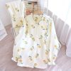 Tulips Women Cotton Pajamas Set for Autumn Winter Long Sleeve Trousers